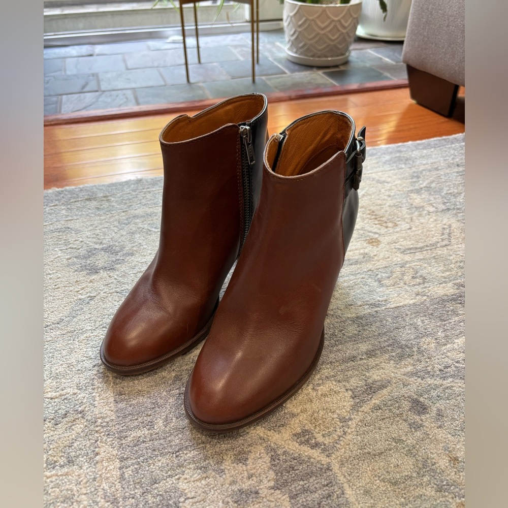 Madewell Brown Leather Ankle Boots